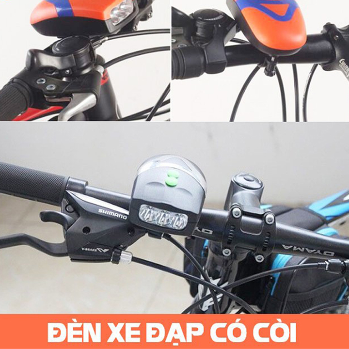 Đèn led chiếu sáng cho xe đạp kiêm còi