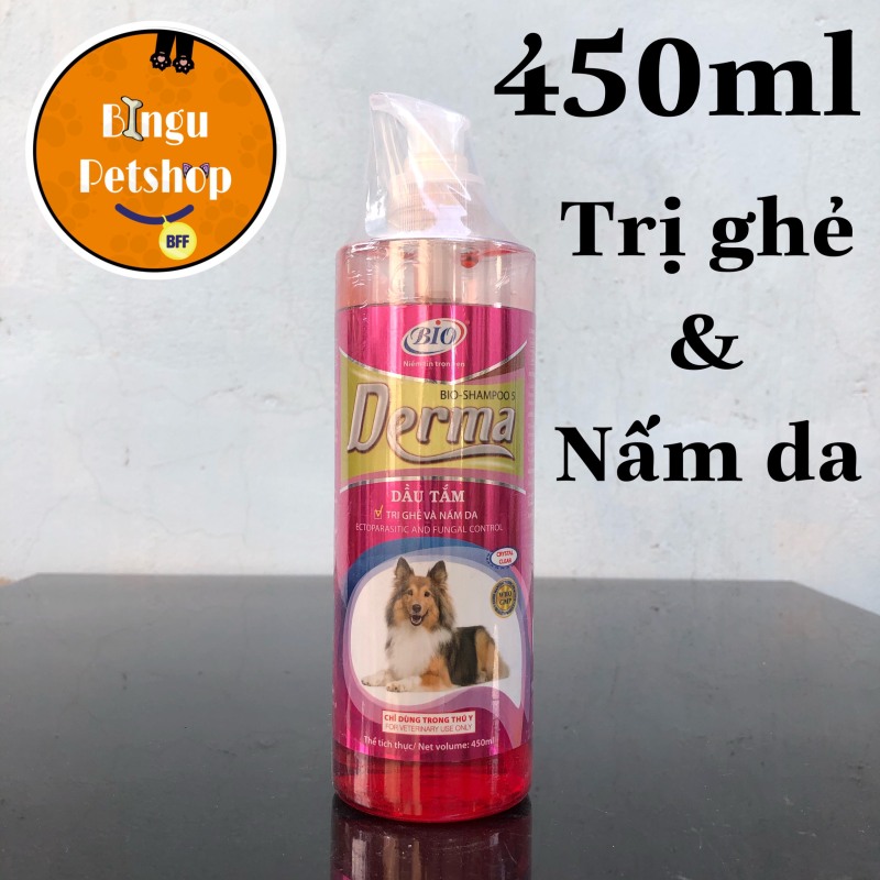 Sữa Tắm Bio Derma (450ml) Trị Ghẻ, Nấm Da Chó Mèo - SẢN PHẨM CAO CẤP