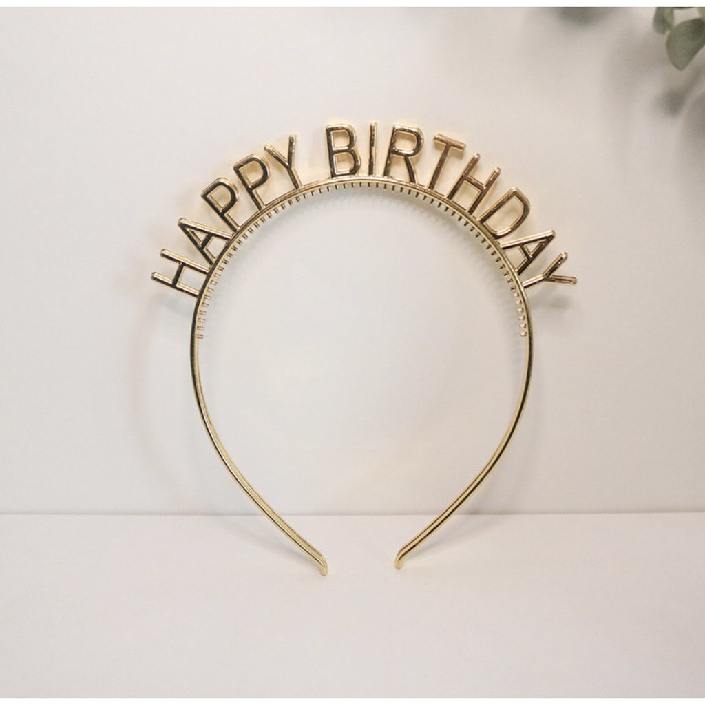 Băng đeo chéo băng rôn trang trí sinh nhật hoa hậu dây vải đeo vai happy birthday
