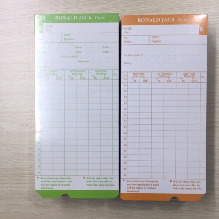 Máy Chấm Công Thẻ Giấy Okyo K1 - Tặng 200 thẻ