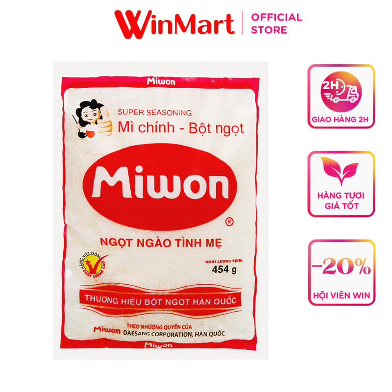 - bột ngọt miwon gói 454g