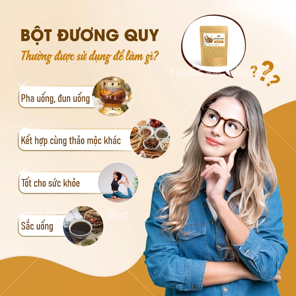 Bột đương quy 100g (Bột sâm đương quy nguyên chất nghiền mịn)