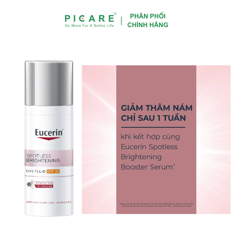 [GIẢM 20K ĐƠN 399K] Kem dưỡng trắng sáng da ban ngày EUCERIN ULTRAWHITE+ SPOTLESS SPF30 50ml