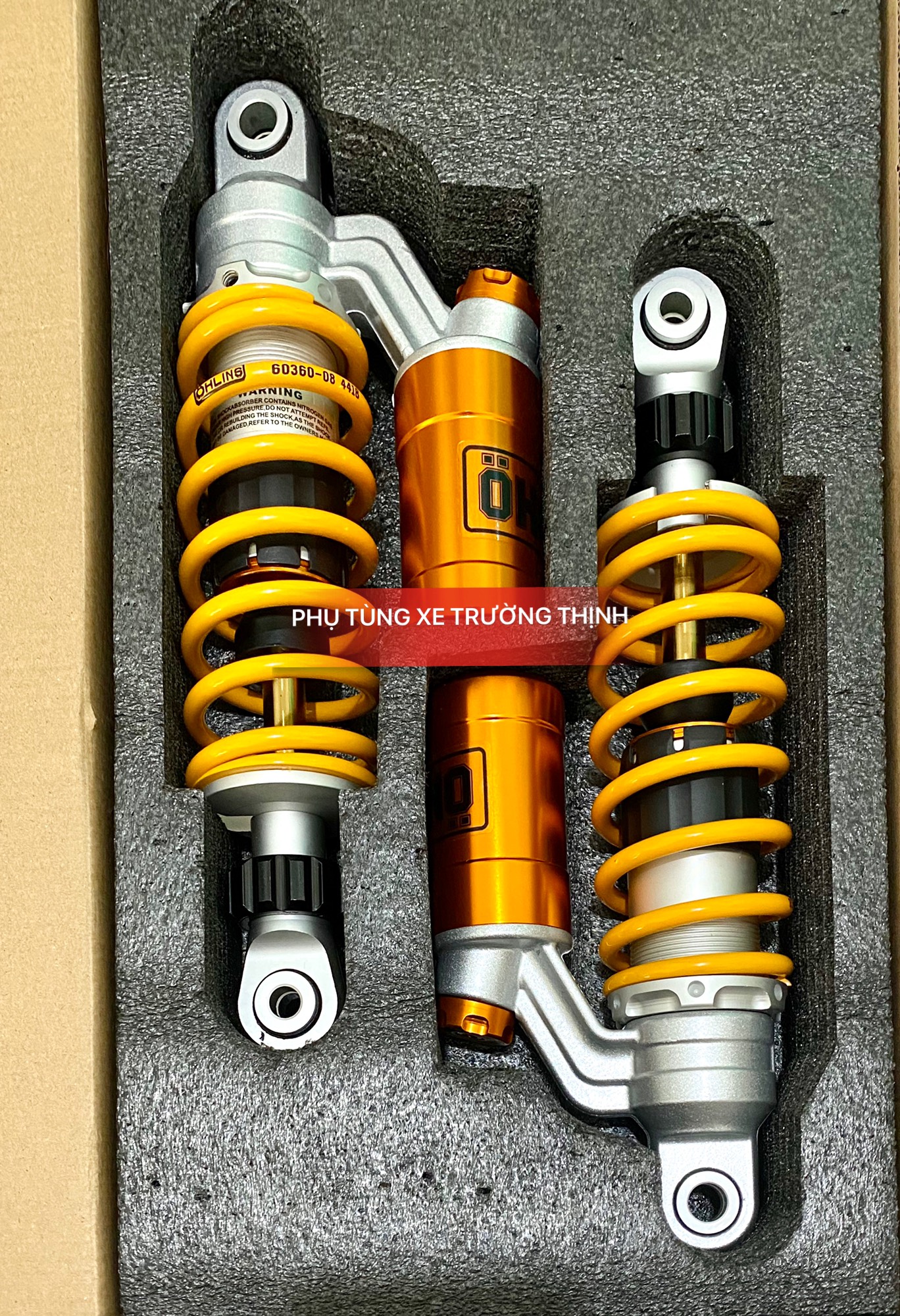 Phuộc Ohlins Bình Dầu mẫu mới cho Wave, Sirius , Dream , Future , Elegant , Axelo , Jupiter , ...