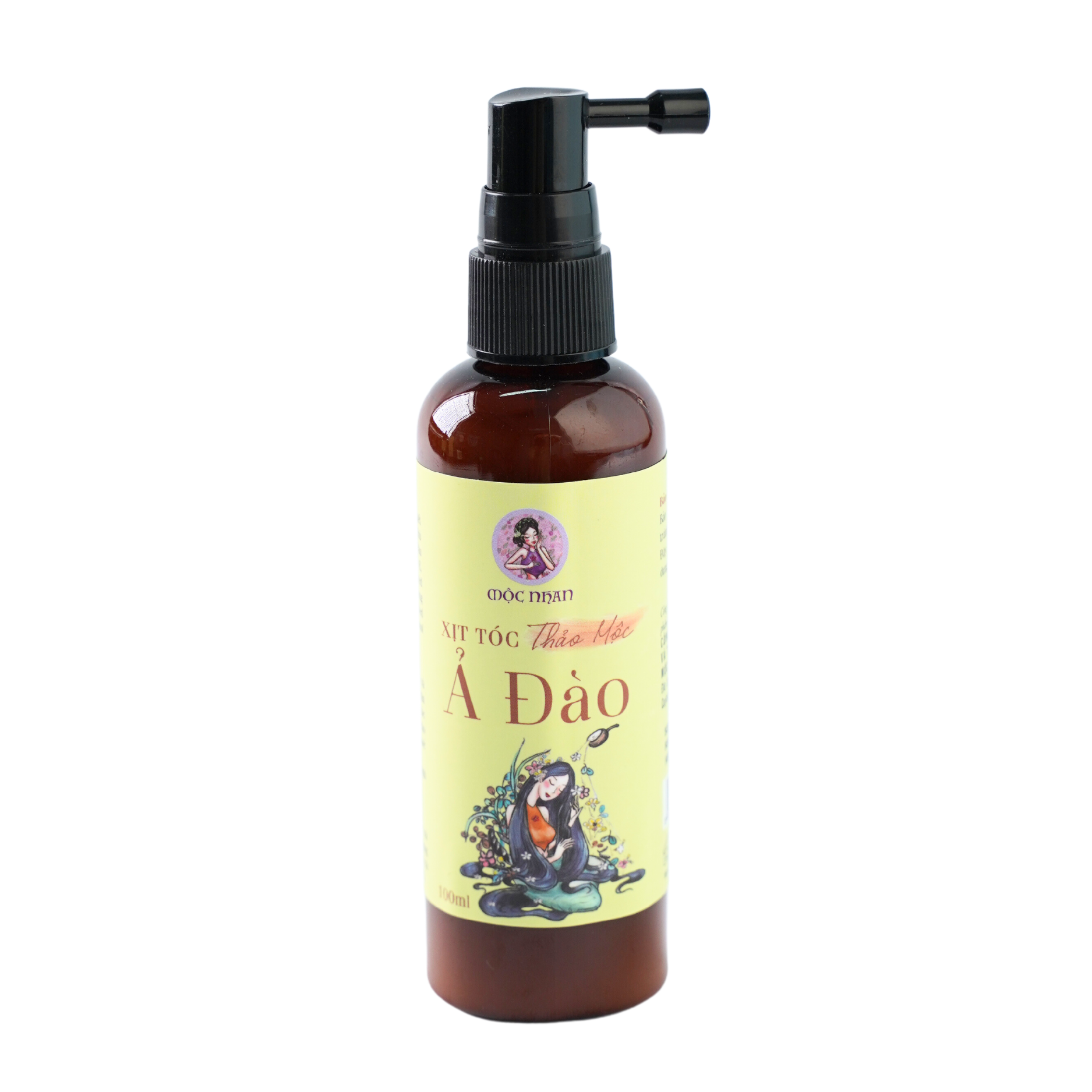 Xịt dưỡng tóc tinh dầu bưởi rừng, hương nhu giảm rụng, mọc tóc mộc nhan - 100ml