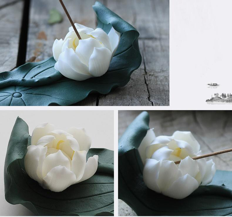 [HCM]Lư hương hoa sen gốm trang trí Decor