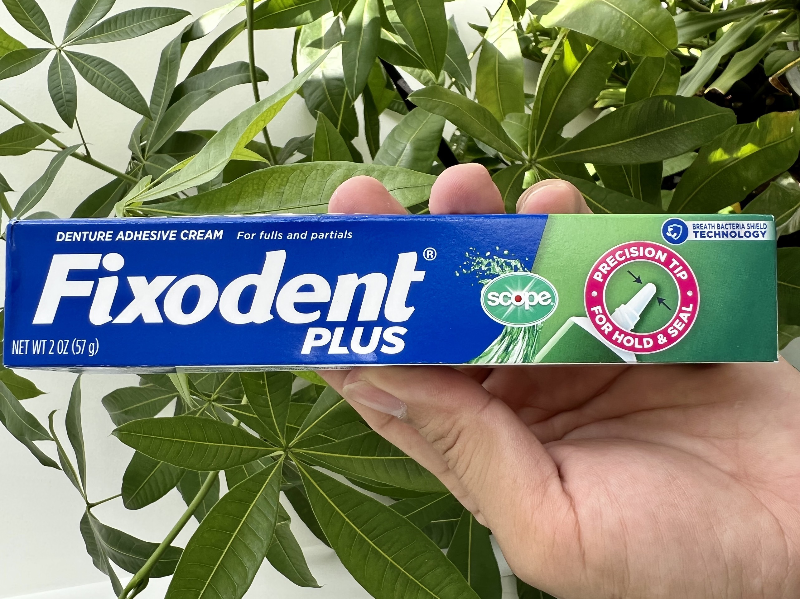 Keo dán hàm răng giả Fixodent Plus Scope 57g/ Mỹ