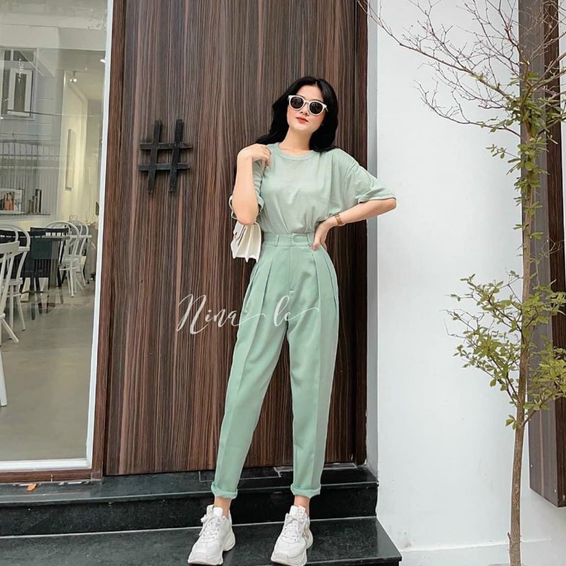 [HCM]Set áo thun quần baggy Bigsize 55 đến 90 ký