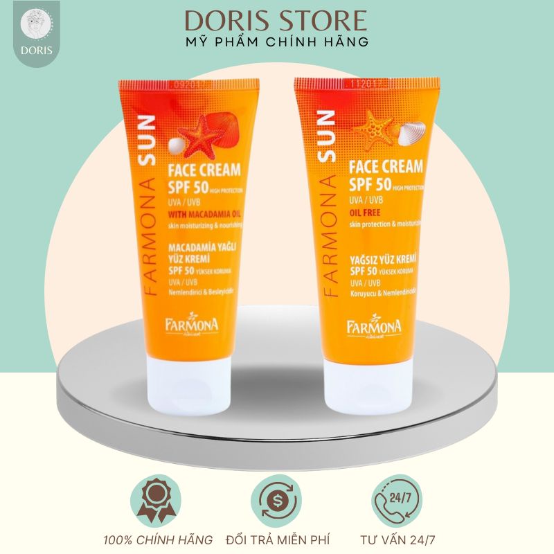 Kem Chống Nắng Cho Da Mụn Farmona Sun Face Cream Spf 50 Oil Free