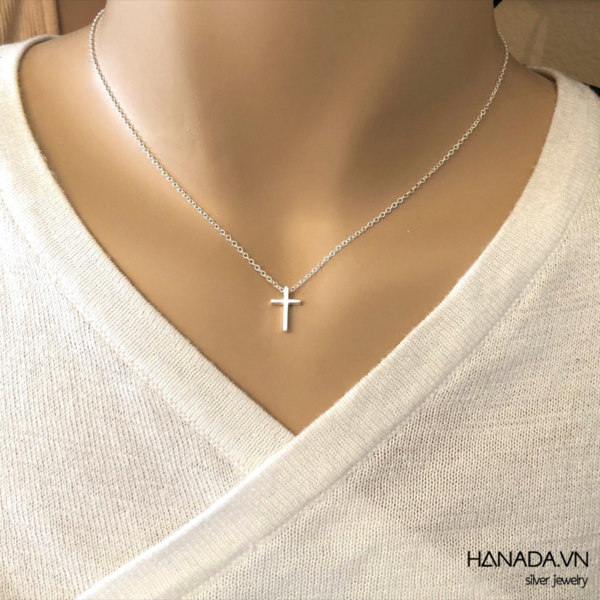 Dây Chuyền Bạc 925 Hanada  Thánh Giá 0116