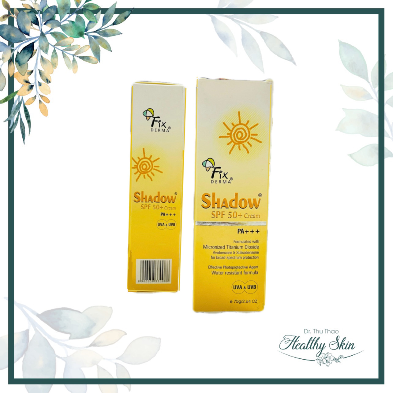 [75G]KEM CHỐNG NẮNG FIXDERMA SHADOW SPF 50+ CREAM