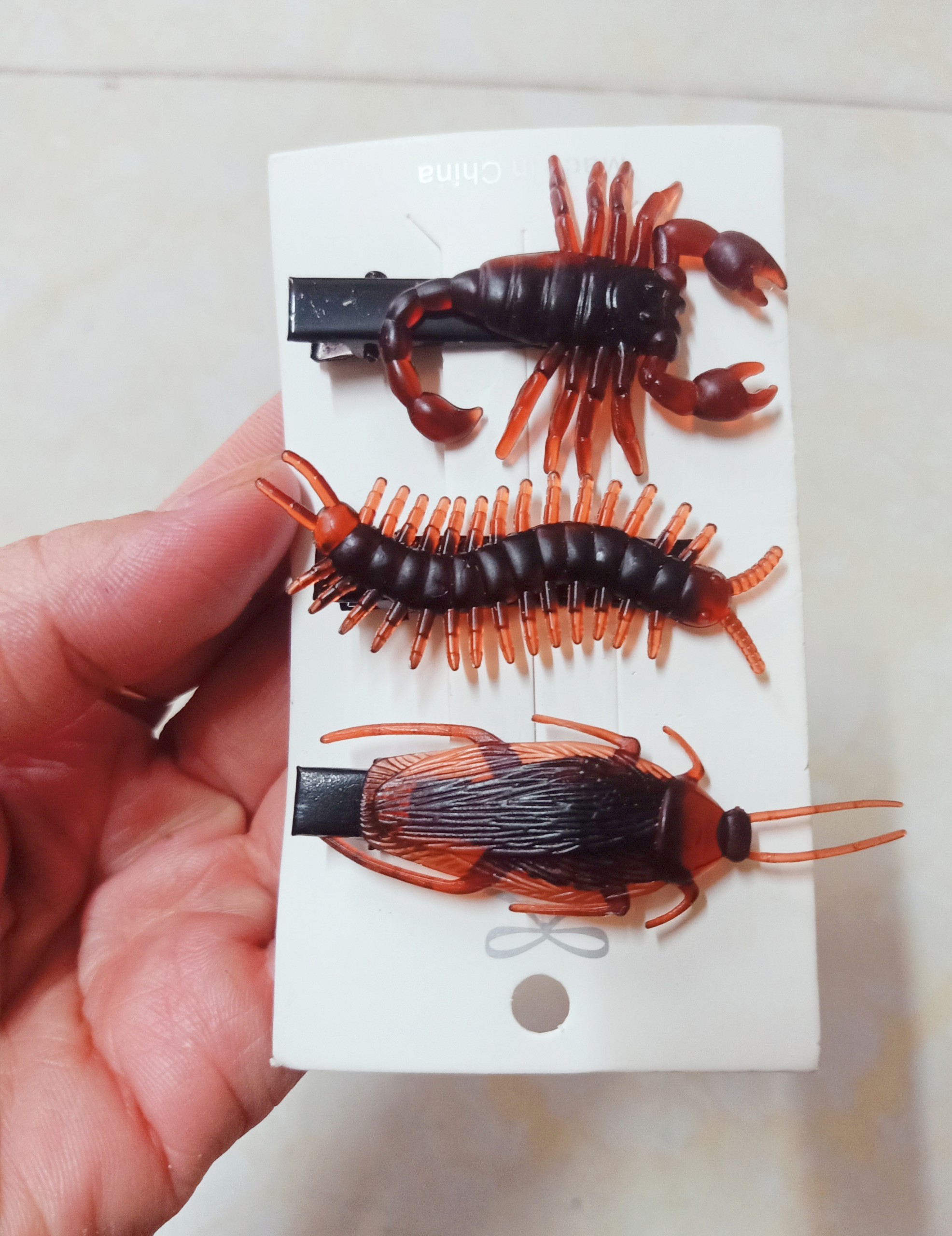 SÉT 3 KẸP TÓC HÌNH CÔN TRÙNG
