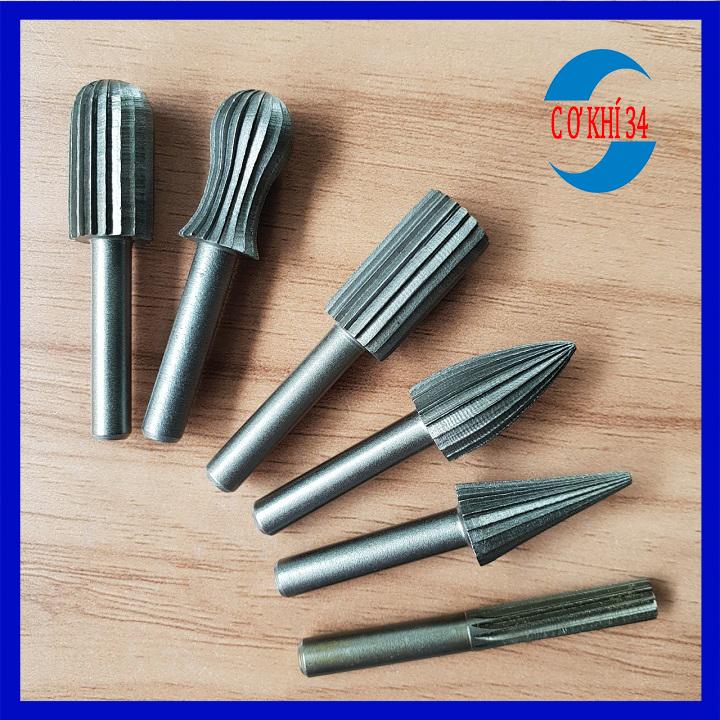 Bộ 6 đầu mài gỗ thép Carbon dùng DIY chuyên dụng