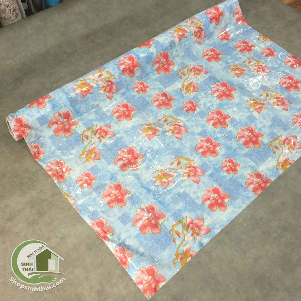 Khăn trải bàn bằng nhựa không thấm nước - màu xanh dương