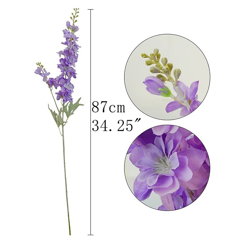 Cành hoa phi Yến kép giả dài 84cm gồm 2 nhánh