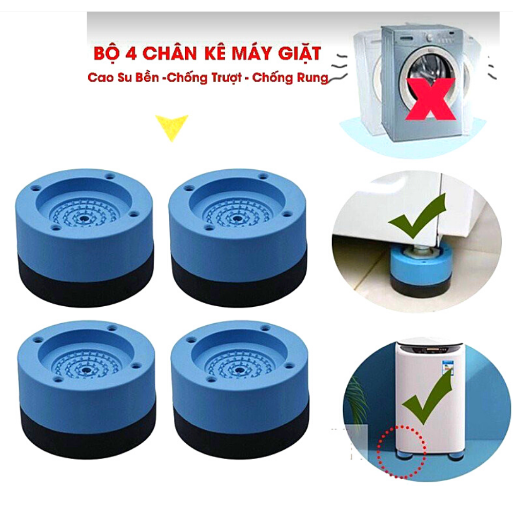 COMBO 4 Chân Đế Kê Máy Giặt Tủ Lạnh