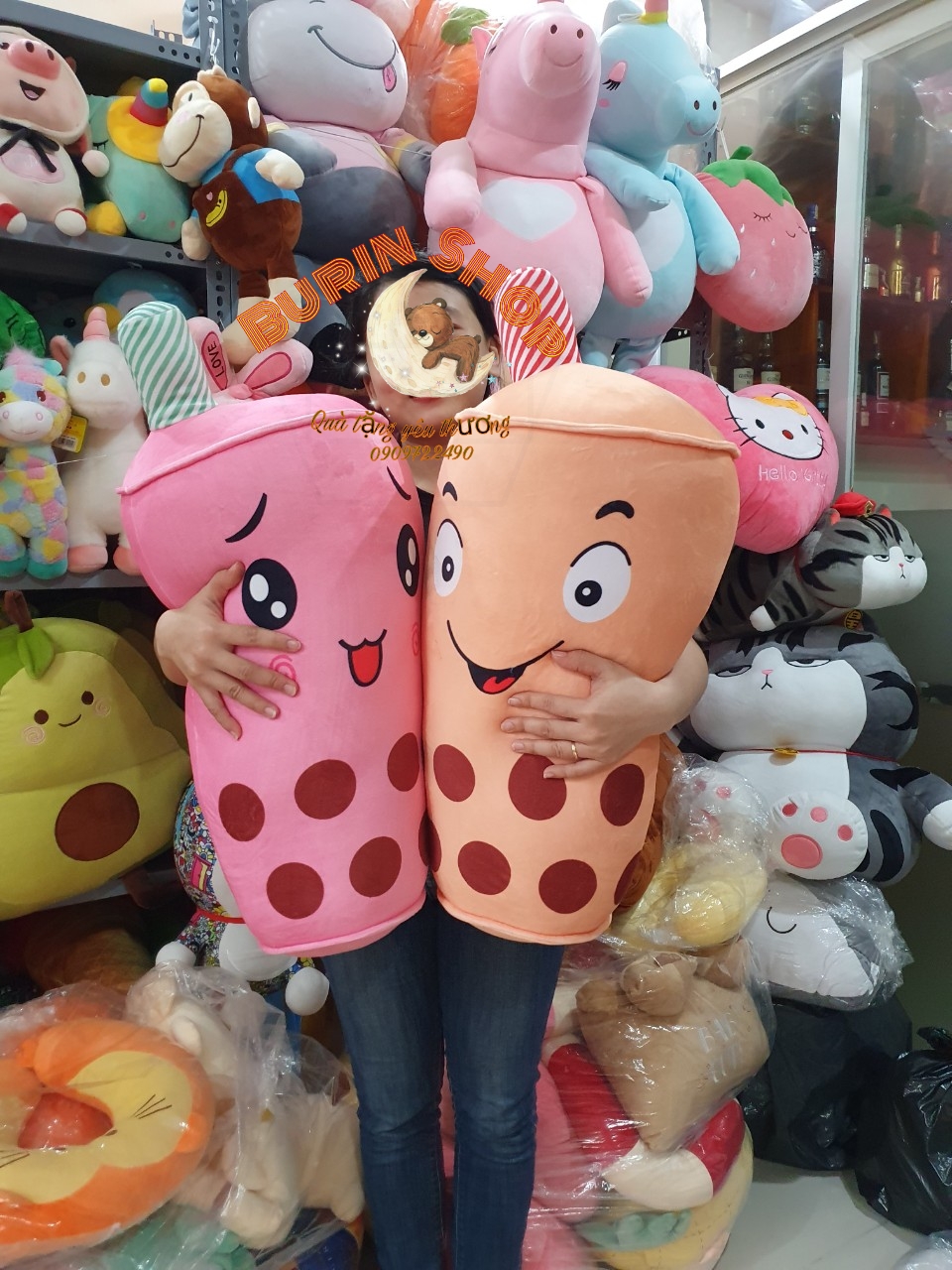 GẤU BÔNG TRÀ SỮA MINISO