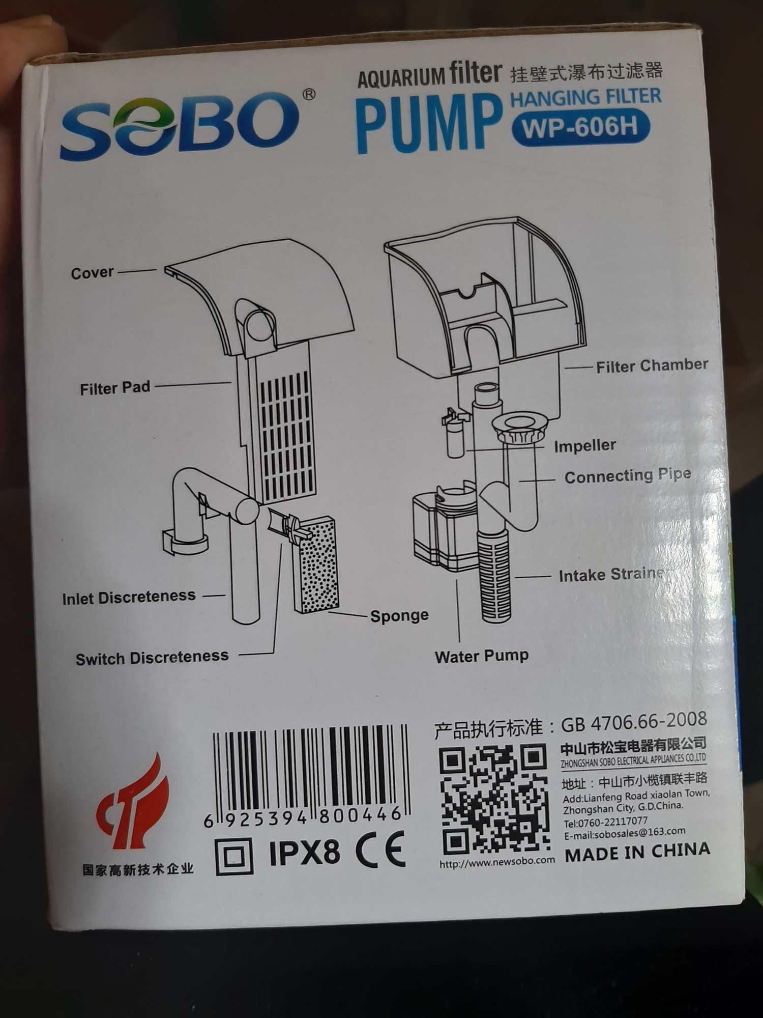 Lọc thác Sobo WP-606H cho bể dài 40-50 cm