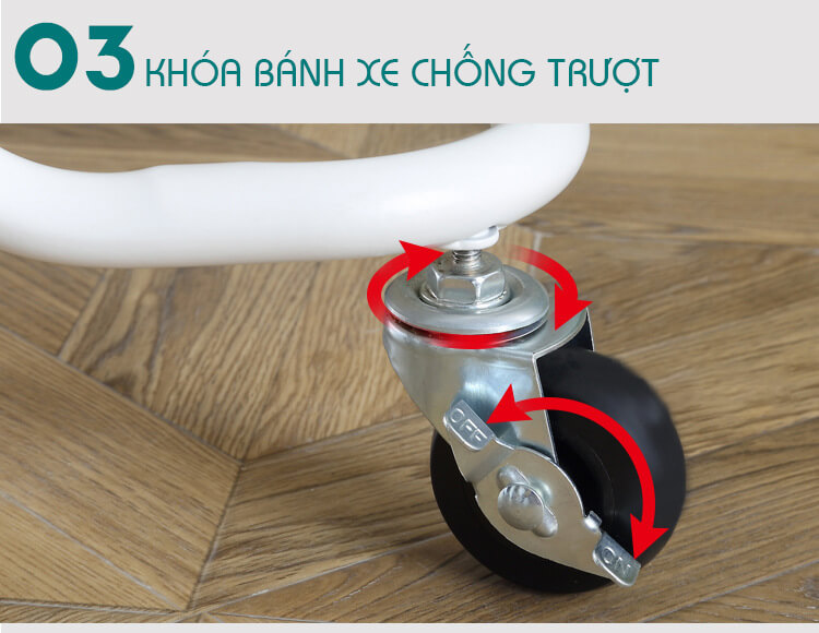 Kệ Để Đồ Đa Năng Có Bánh Xe K02