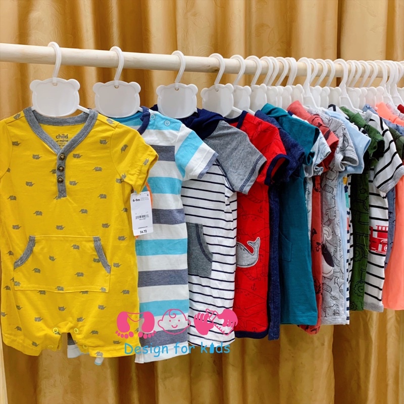 (Size 18-24m) Bộ body đùi romper xuất dư Car.ter's cho bé trai (chọn mẫu)