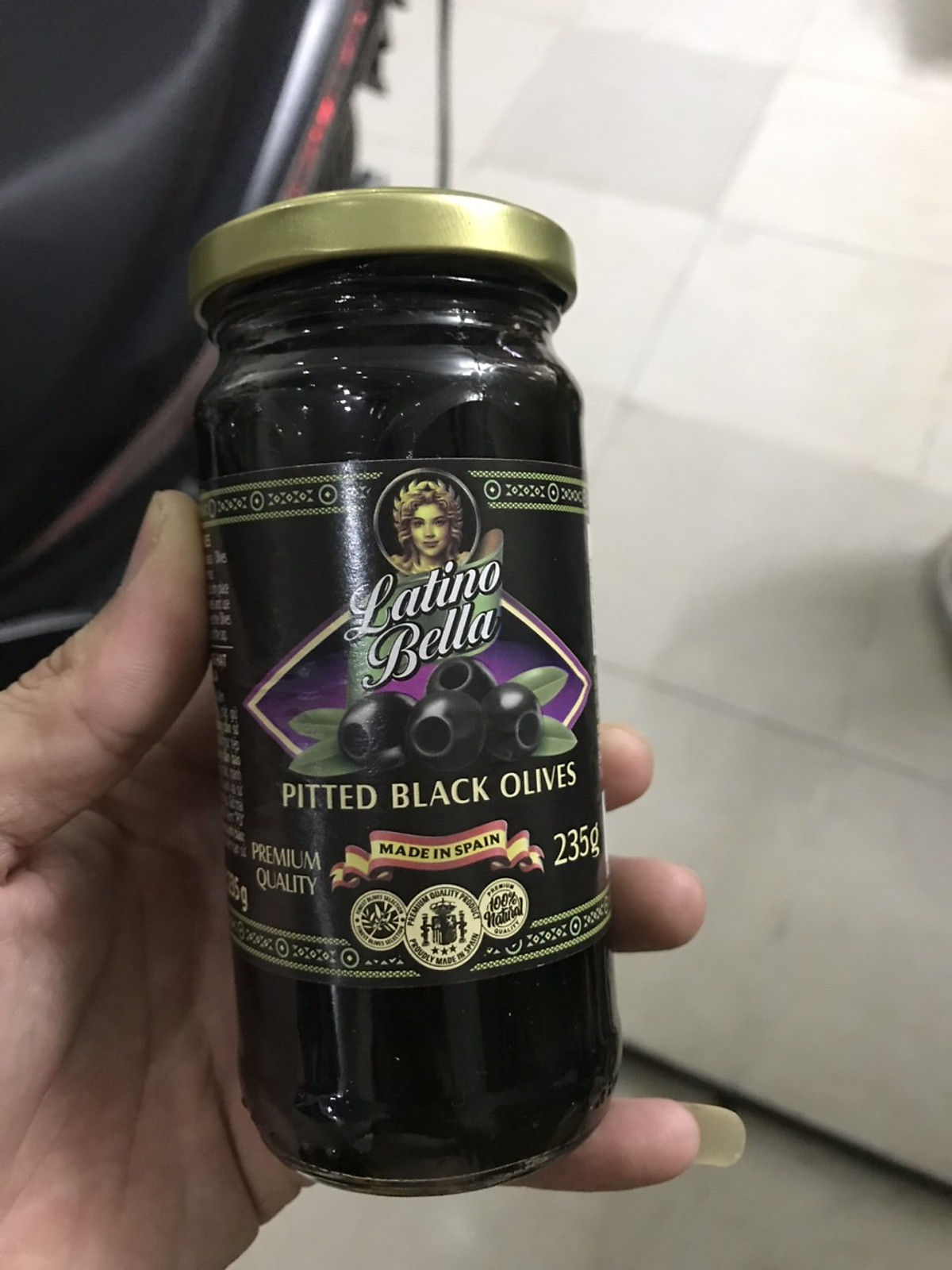 Oliu Ngâm tách hạt nguyên quả 235g Hiệu Latino Nhập khẩu Tây Ban Nha