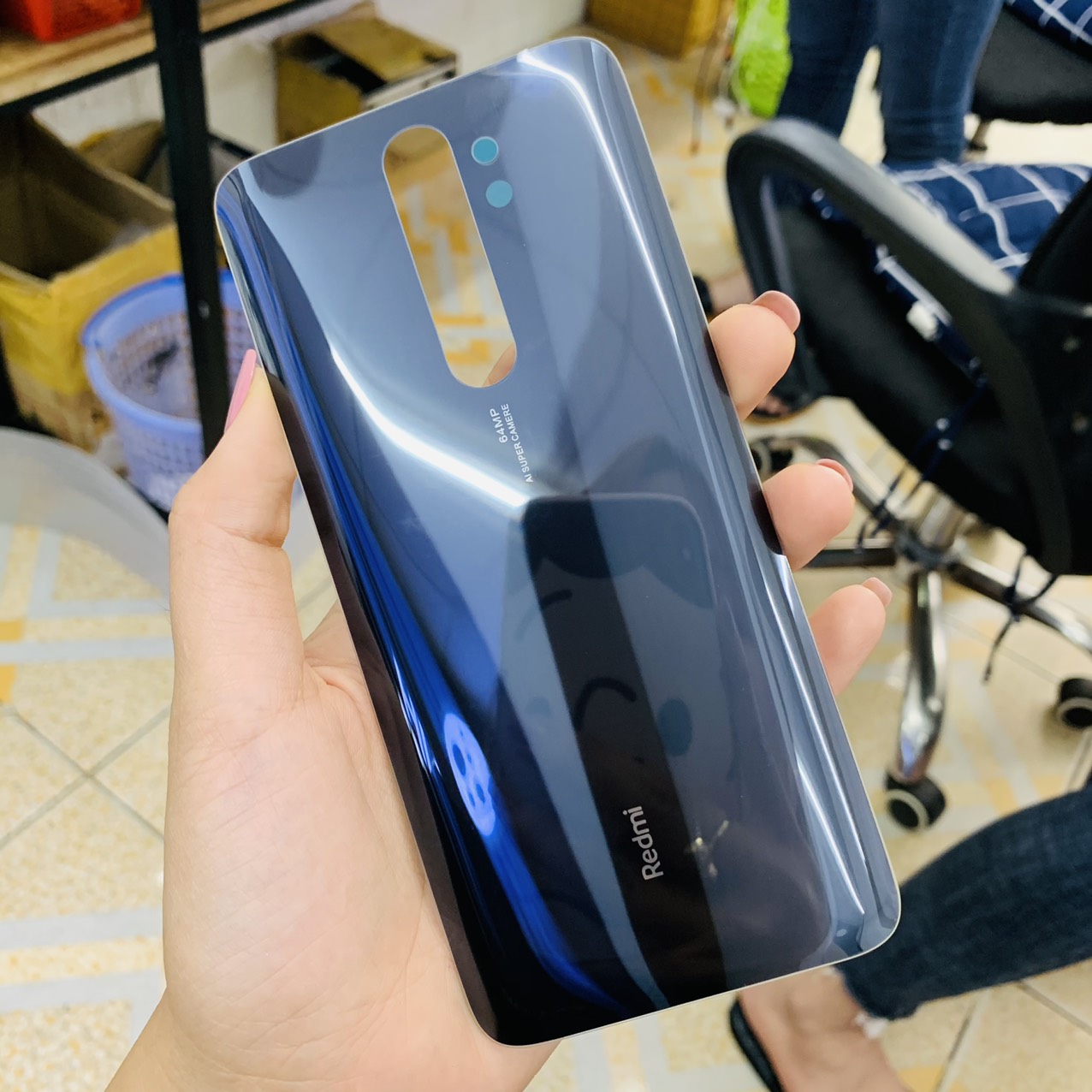 Nắp lưng / kính lưng Xiaomi Redmi Note 8 pro zin , bảo hành đổi trả