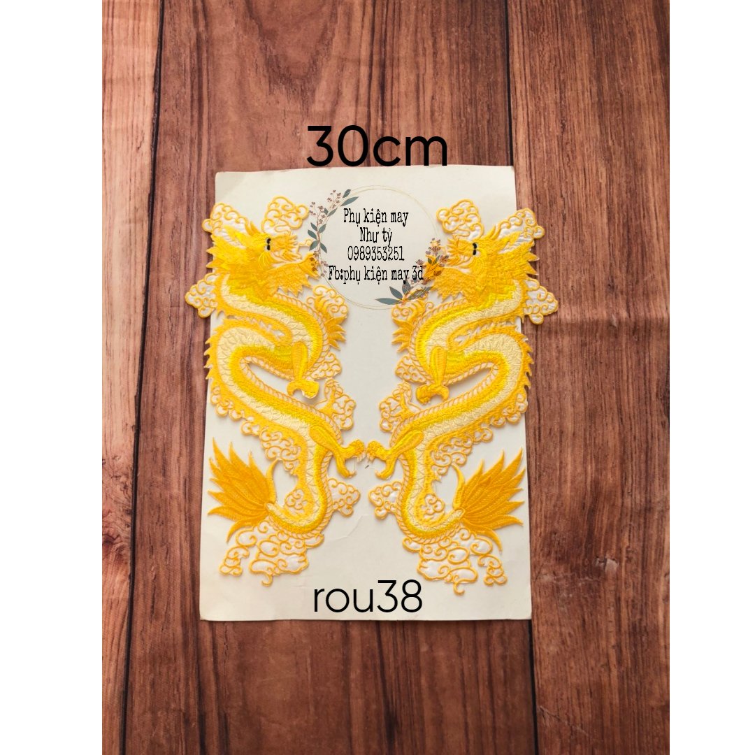 cặp ren rồng ủi trang trí