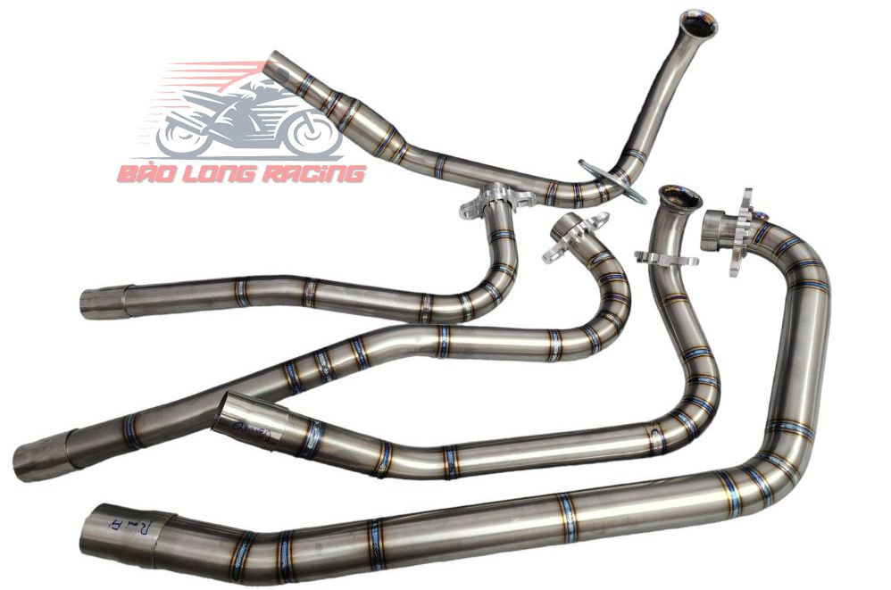 Cổ Pô Titan gắn Wave A 110 (chuẩn Titan nguyên chất 100%) tặng kèm Khâu CNC nhôm