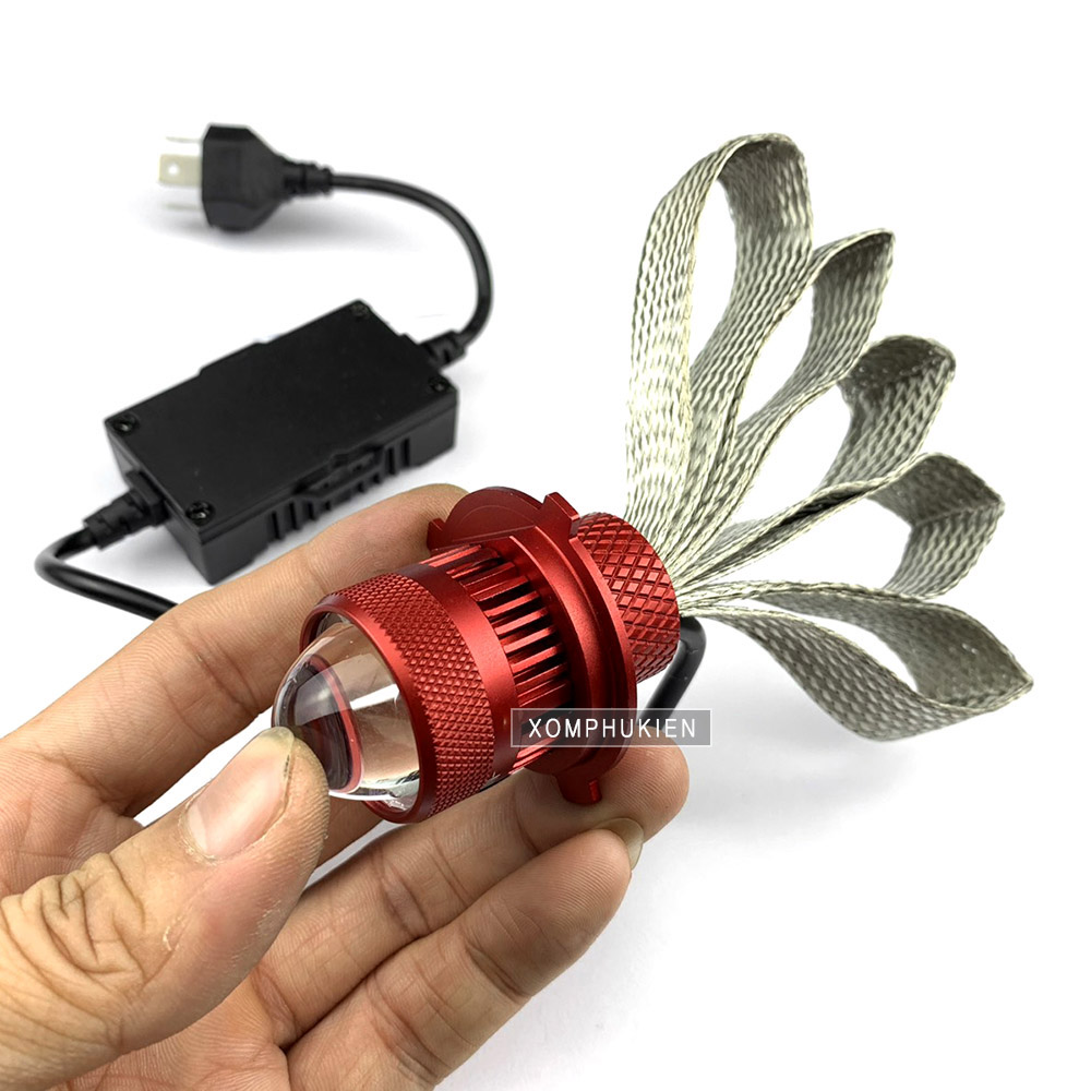 [HCM]Đèn Pha Bi Cầu Ruby Cos Vàng  Pha Trắng [ 1 Chiếc ]
