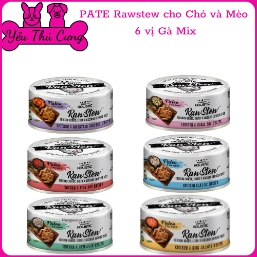 Pate Holistic RawStew Cho Chó Mèo (Lon 80g)-YEUTHUCUNGDAKNONG