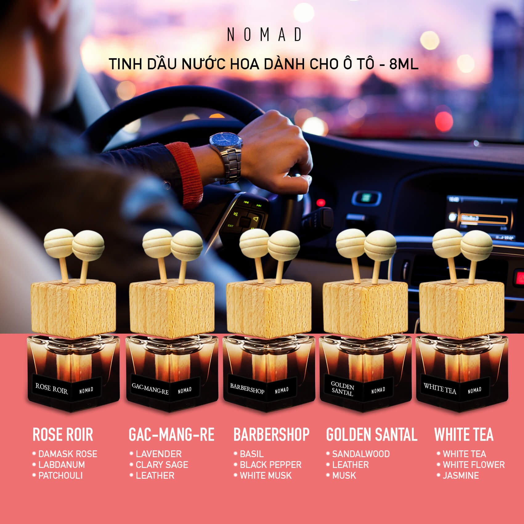 Quà Tặng Tinh Dầu Thơm Nomad Dành Cho Ô Tô