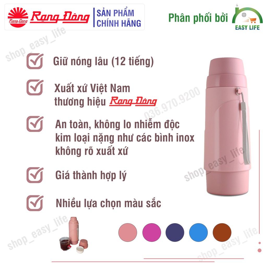 [ HÀNG TỐT - GIÁ RẺ ] Phích Nước Mini Rạng Đông 450ml , bình giữ nhiệt