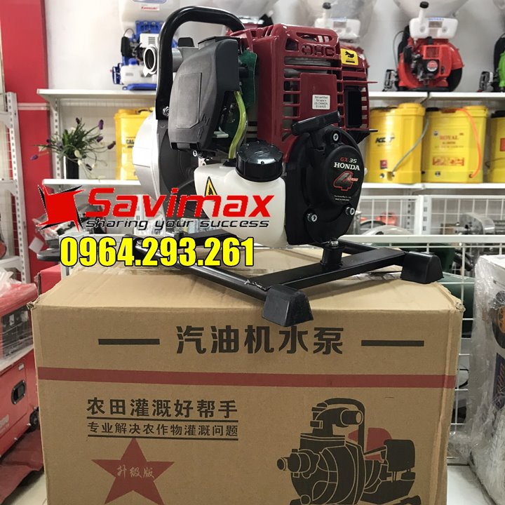 Máy bơm nước tưới rau chạy động cơ xăng HD GX35