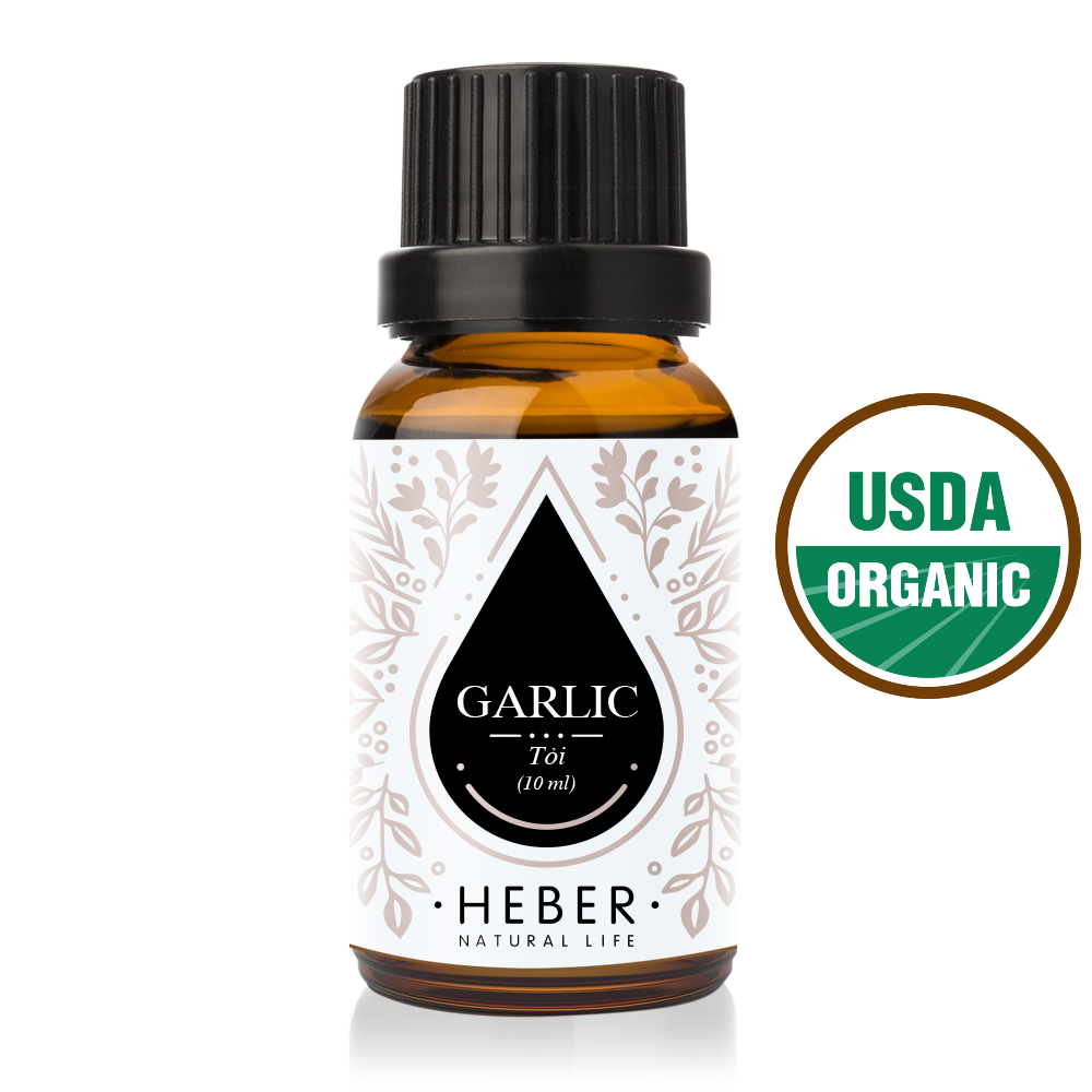 Tinh Dầu Tỏi Garlic Essential Oil Heber Natural Life , 100% Thiên Nhiên Nguyên Chất, Cao Cấp Nhập Khẩu, Kiểm Nghiệm Quatest 3