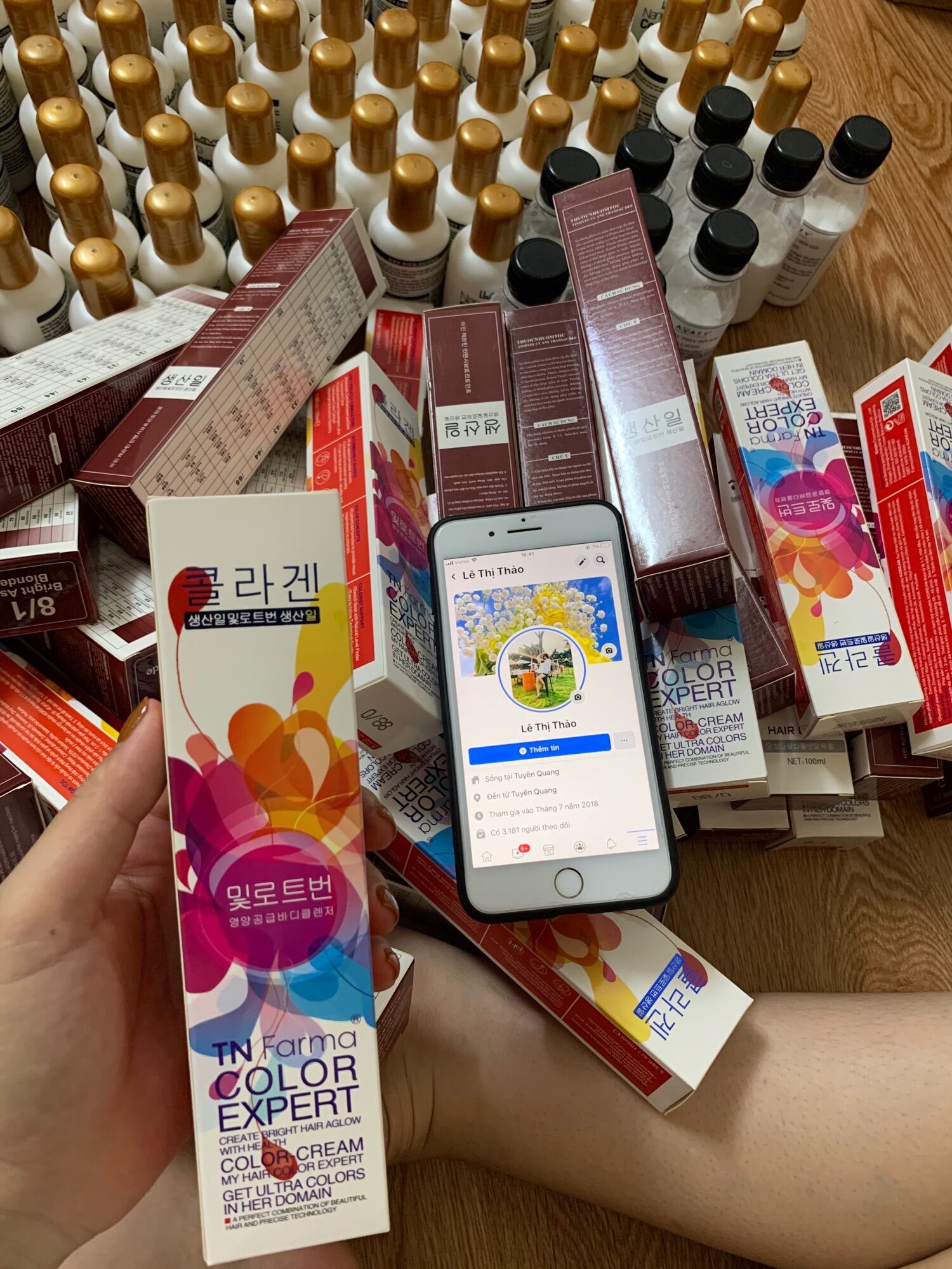 Combo thuốc nhuộm tóc kèm oxy trợ nhuộm