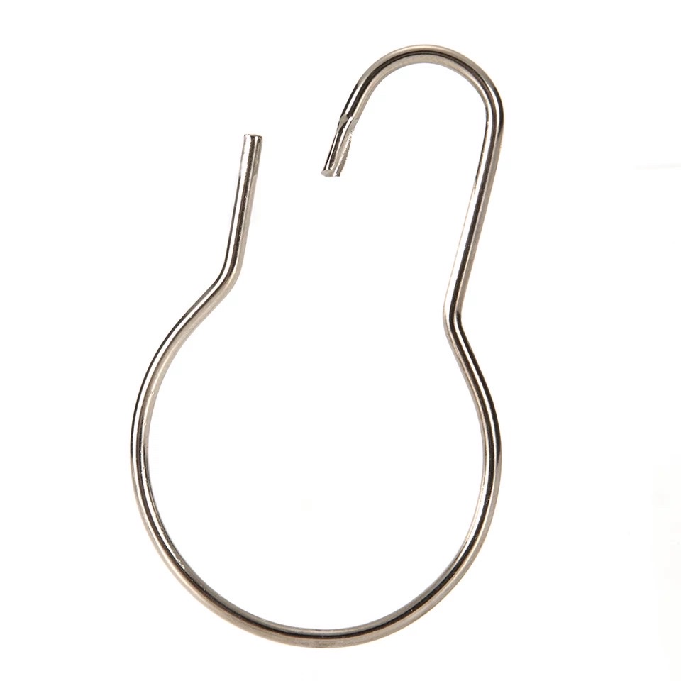 10 Móc Inox Treo Đồ Đa Năng, Móc Treo Màn, Móc Treo Siêu Thị