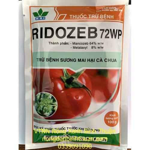 RIDOZEB 72WP TRỪ BỆNH SƯƠNG MAI HẠI CÀ CHUA