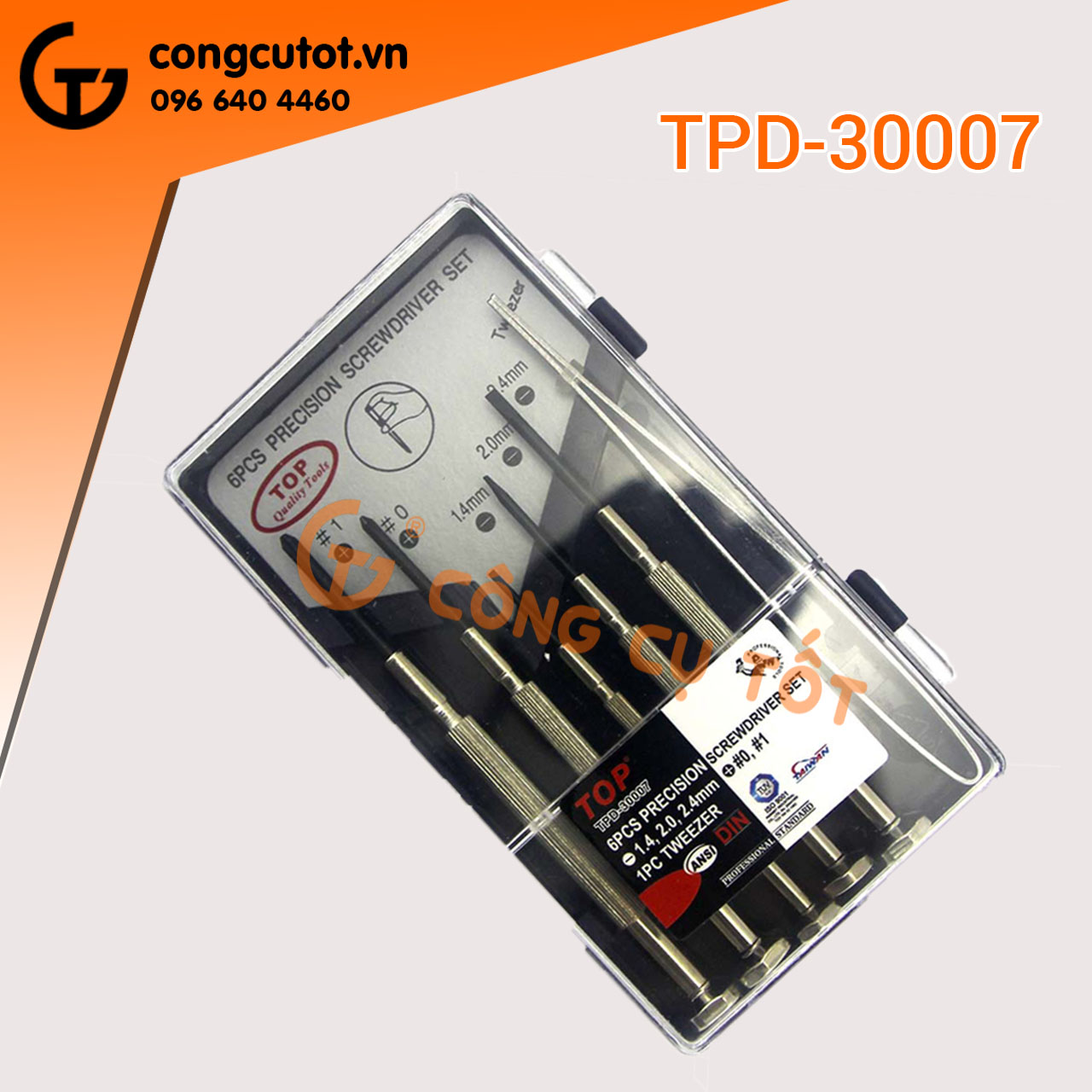 Bộ mũi vít sửa đồng hồ TOP TPD-30007