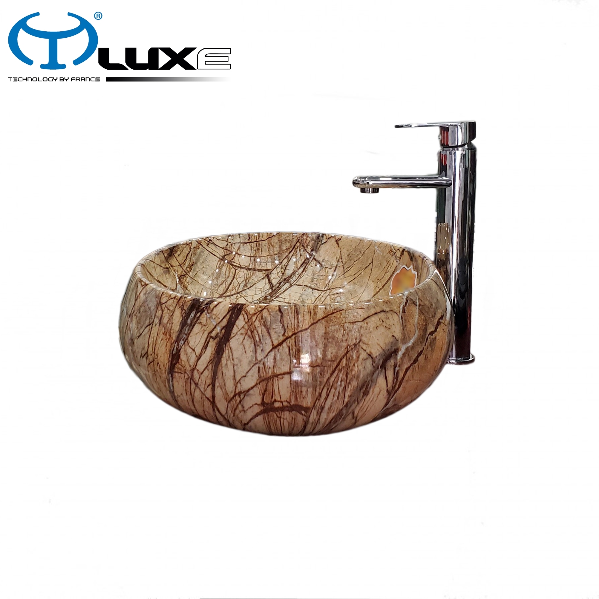Chậu Lavabo vân đá cao cấp LUXE C105 Mini