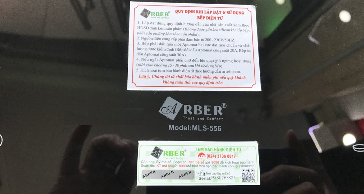 Bếp điện từ Arber MLS-556 (GIẢM THÊM 400K TIỀN MẶT)