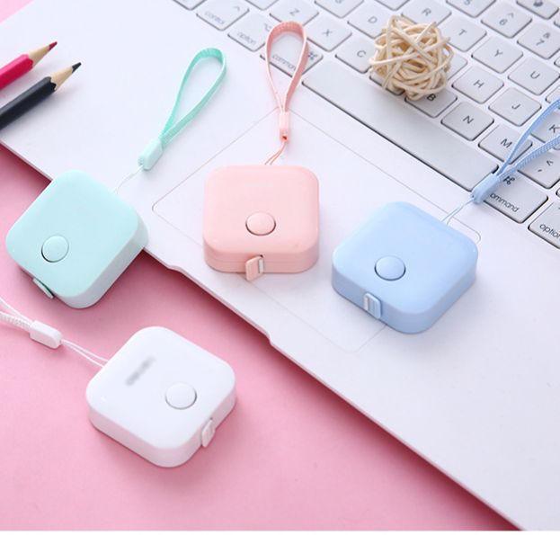 Thước dây mini 1,5m kèm móc khóa (Mẫu Mới)