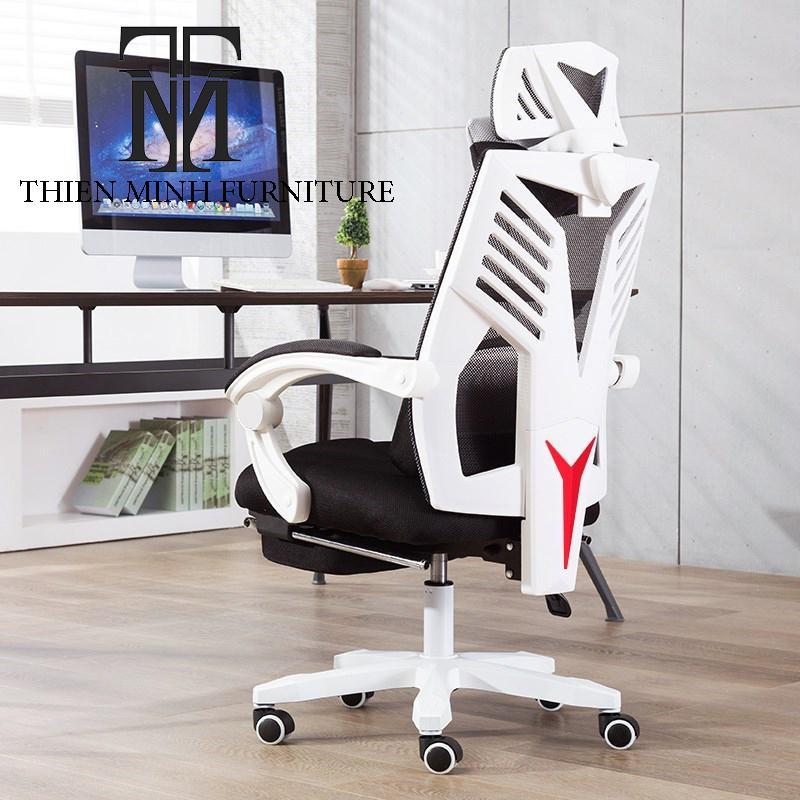 Ghế giám đốc, ghế ngủ, ghế gaming đa năng E-Sport W01(white/black) giá rẻ