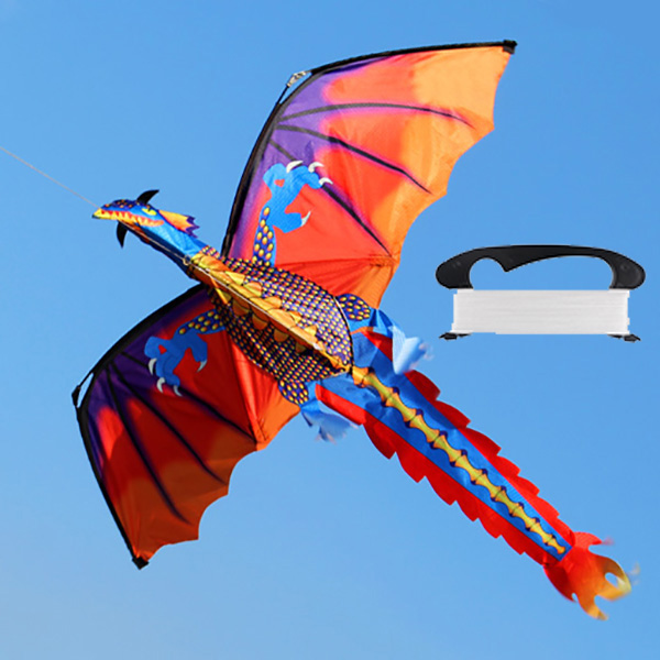 UL TOYS Diều Nylon 3D lớn diều rồng bay với dây 100m đồ chơi thể thao ngoài trời cho gia đình