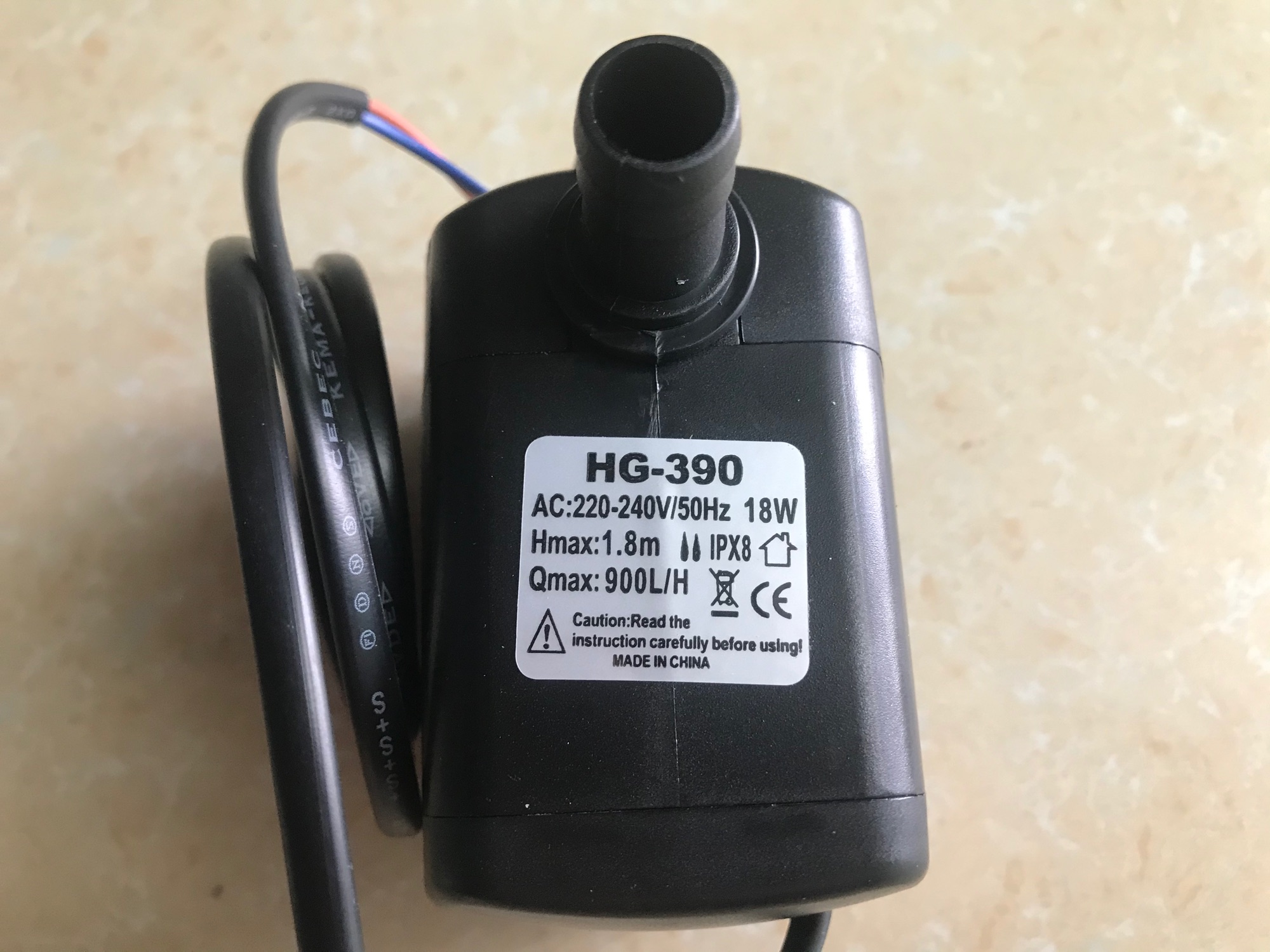 bơm chìm 18w (quạt hơi nước)