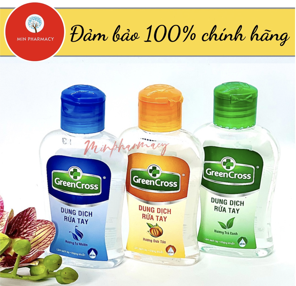 Dung dịch Nước Rửa tay Green Cross 100ml - Minpharmacy