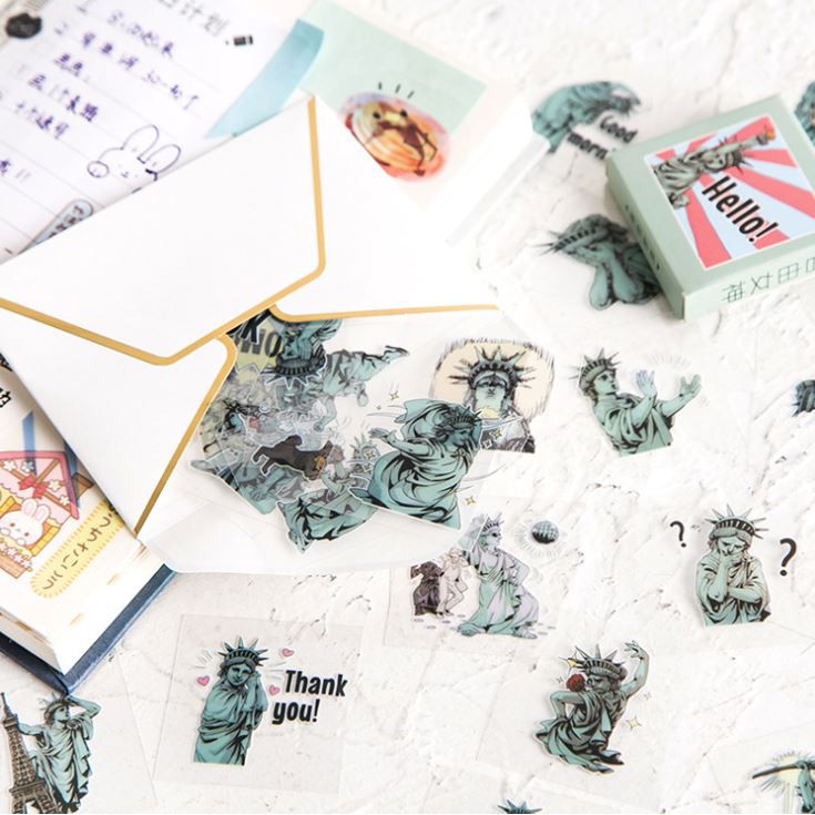 Hộp 30 Miếng Nhãn Dán Sticker Trang Trí (Nhiều Mẫu Được Chọn)