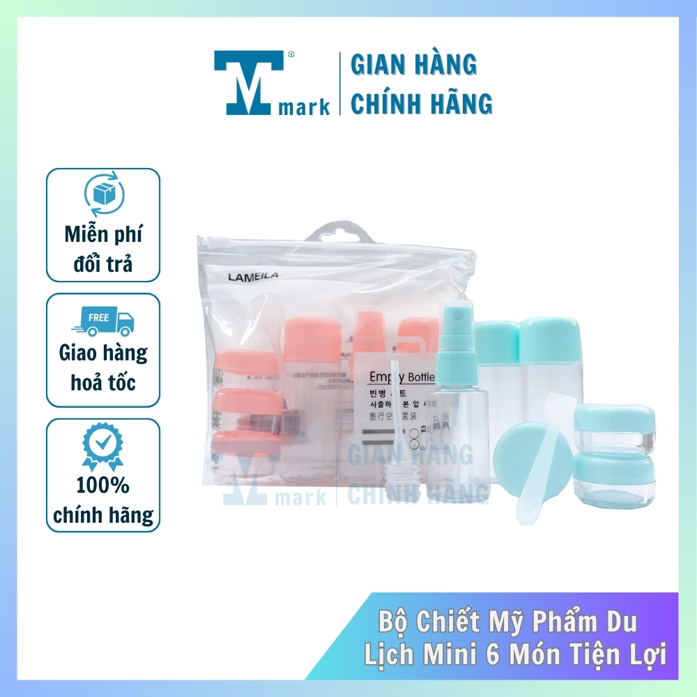 [HCM]Bộ Chiết Mỹ Phẩm Du Lịch 5 Món kèm túi Zip