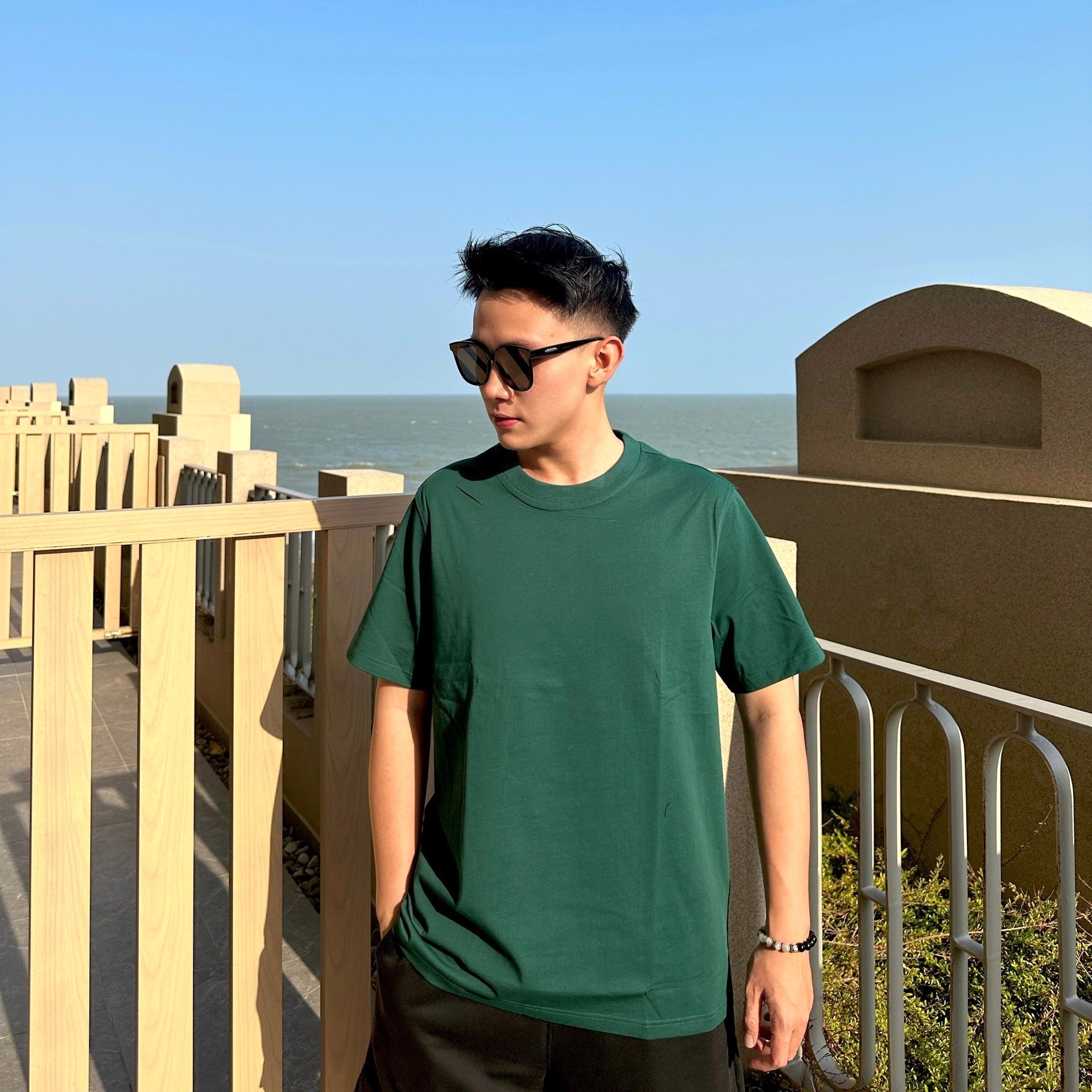 Yumenswear | Áo Thun Nam Cổ Tròn Cotton Basic Tee - MBR001