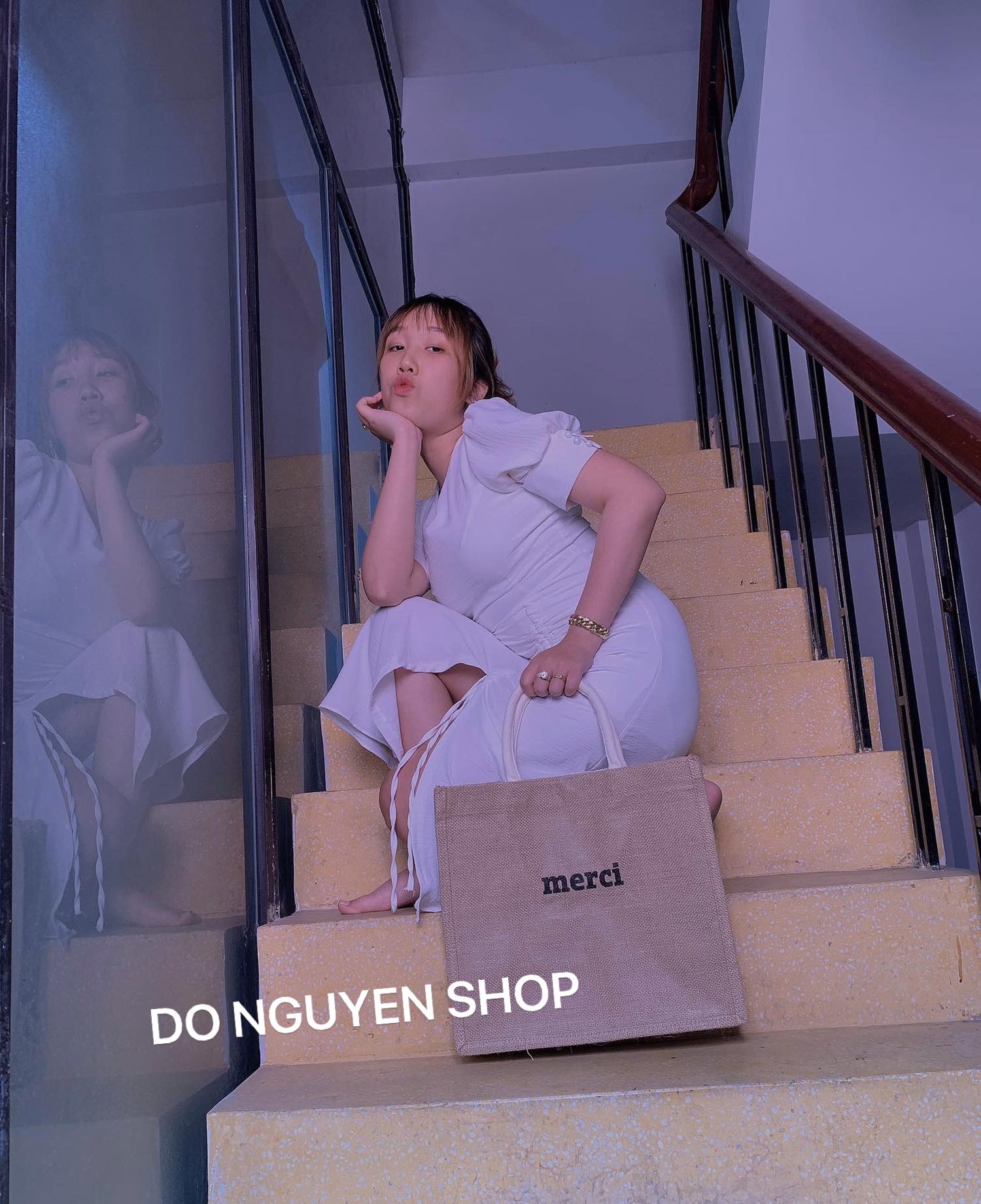 [HCM]Túi cối đi biển MERCI  HOT TREND