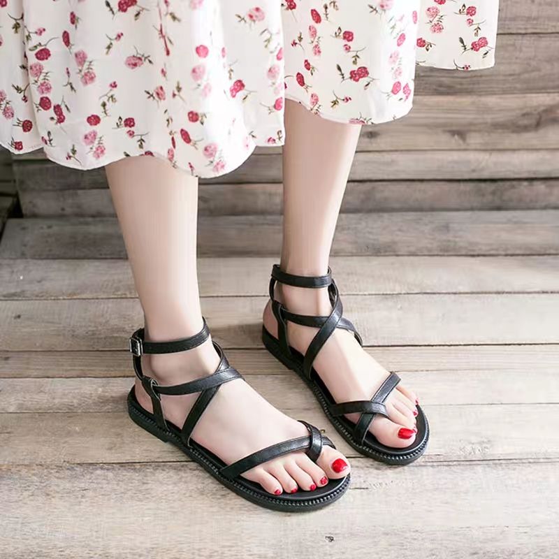 [HCM]Giày sandal nữ quai chéo cá tính